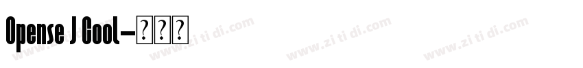 Opense J Cool字体转换